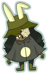 flower kid oc from the game "Smile for Me"